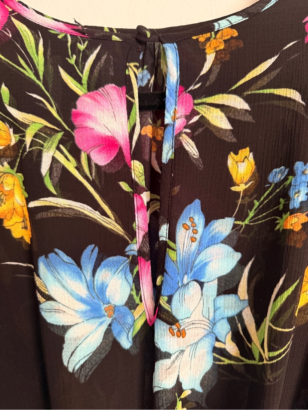 Misa Los Angeles Callae Floral Mini Dress Black Size S $440 SLEEVE porn :) - Picture 10 of 10